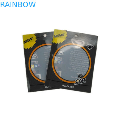 明確な窓3の側面のシールのこつの穴のジッパー ロックの袋