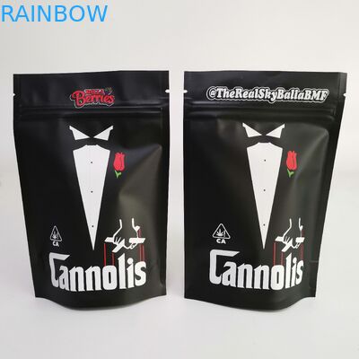 アルミ ホイルの雑草のクッキーCBD 3x4はジッパー袋を立てます