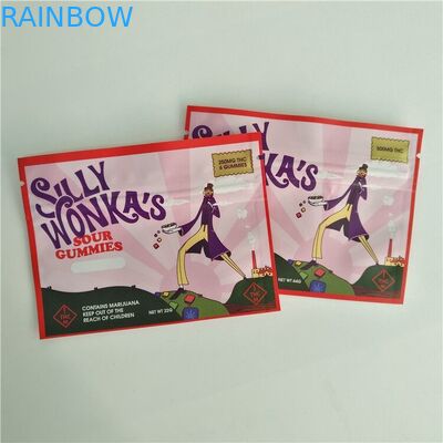 平らな3.5g子供の証拠のZiplock袋を印刷するグラビア印刷