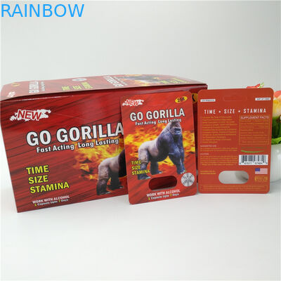 12mmの帽子のサイの男性の丸薬3Dカードまめカード包装