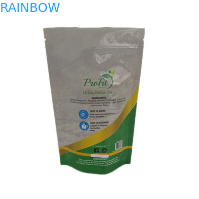 注文の印刷物のResealable光沢のある終わりのティーバッグの包装