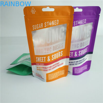 3.5g 7g 14g 28gの粘着性の草の雑草袋を印刷するデジタル