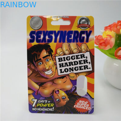 CMYKの色によってカスタマイズされるプラスチック丸薬ペーパー包装カード