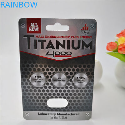 CMYKの色によってカスタマイズされるプラスチック丸薬ペーパー包装カード