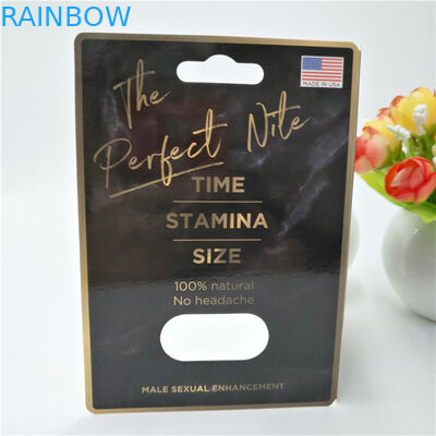 CMYKの色によってカスタマイズされるプラスチック丸薬ペーパー包装カード