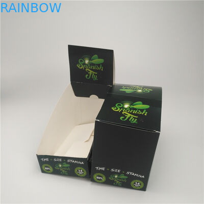 CBDおよび麻の包装のためのロゴのまめの紙箱によって包む紙箱