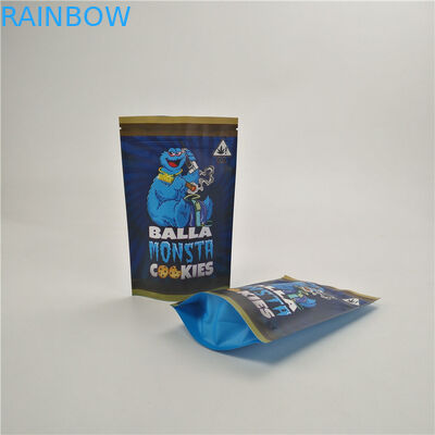 カスタマイズされた子供の証拠袋の湿気の防止の雑草は薬が立てるCBDのruntzのジャングルのクッキーの袋に入れます