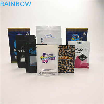 カスタマイズされた子供の証拠袋の湿気の防止の雑草は薬が立てるCBDのruntzのジャングルのクッキーの袋に入れます