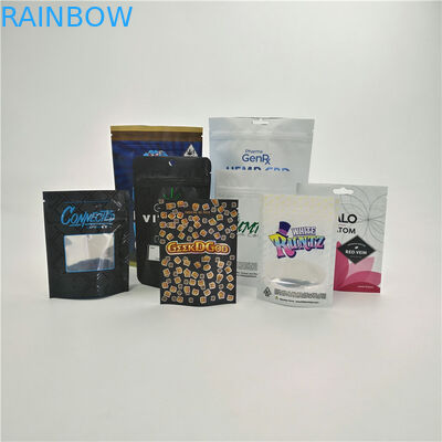 窓が付いている自由にカスタマイズされた子供の証拠CBD袋のruntzのジャングルのクッキーの薬の袋を見本抽出して下さい