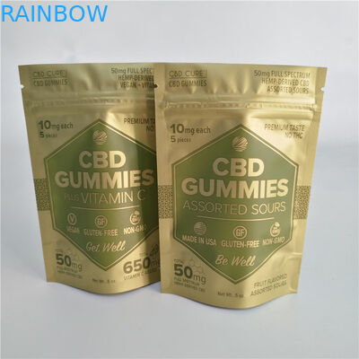 5oz 50mg Cbd Gummiesの袋VMPETはジップ ロック式の袋を立てる