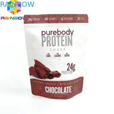 ジップ ロック式の食糧貯蔵の包装のジッパーの袋の平らなタイプが付いている袋の上の再使用可能な立場は袋を印刷した