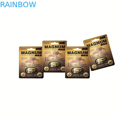 男性の強化の丸薬またはサイの丸薬プラスチックまめの包装のためのまめカード パッキングをカスタム設計しなさい