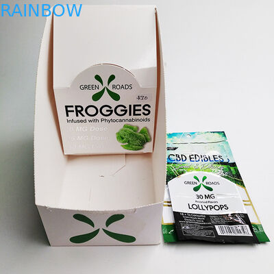 印刷物のカード表示のkratom袋の表示折りたたみの紙箱のためのペーパー ディスプレイ・ケースをカスタム設計しなさい