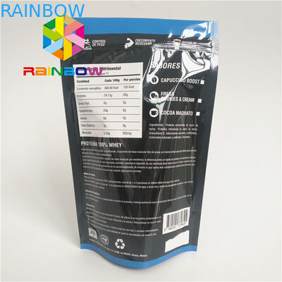 プラスチック袋の茶包装の食糧Ziplockの出荷の雑草の臭いの証拠袋の上の注文のロゴの生物分解性の立場