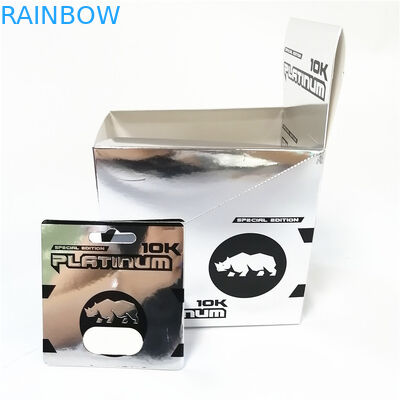 注文の印刷紙カード男性の増強物の性の性能のPoseidonのカード箱を表示しなさい