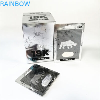 表示習慣は紙カードの男性の増強物の性の性能の赤いPoseidonのカード箱を印刷した