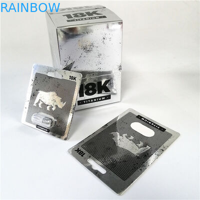 注文のサイの男性の強化の丸薬包装箱は3dカード紙箱に水ぶくれが生じる