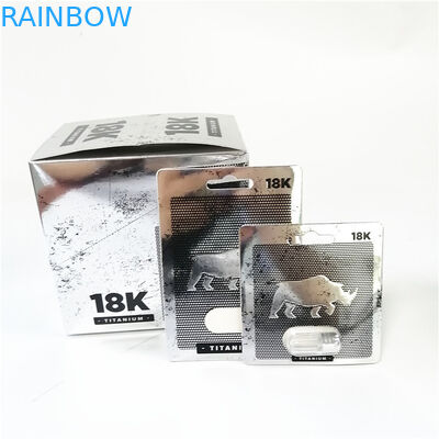 熱い販売のピンクの猫の紙カードの昇進を印刷するカード箱を包む男性のカプセルの強化の丸薬