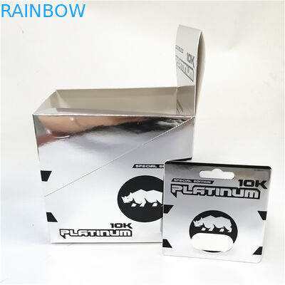 熱い販売のピンクの猫の紙カードの昇進を印刷するカード箱を包む男性のカプセルの強化の丸薬