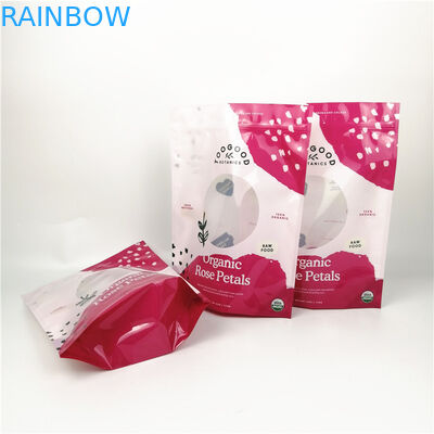 0.125oz 3.5gの花はジッパー袋の上にCYMKを立つ粉にする