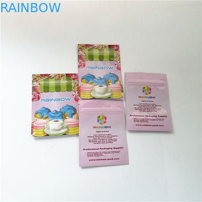 ジッパー袋のデジタル印刷のマイラーのデザートのMatchaの粉包装袋の袋の上の3.5oz花のアルミ ホイルの立場