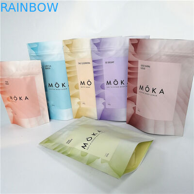 挽いたコーヒーホイルの袋の弁が付いている包装のコーヒー豆袋を立てなさい