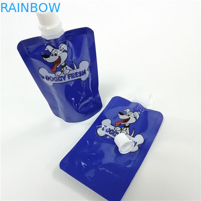 100ml液体のペット フード犬の御馳走を包む注文の印刷の口の袋は袋の上に立つ