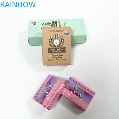 注文の印刷された紙箱の包装のギフト用の箱の熱い押す紫外線上塗を施してある石鹸箱