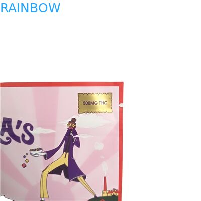 Prerollのタバコ3のジッパー袋が付いている側面のシールの袋を印刷する金のためのシンセンの製造者の小型磨き粉