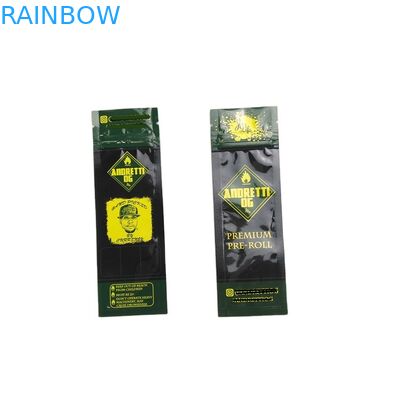 Prerollのタバコ3のジッパー袋が付いている側面のシールの袋を印刷する金のためのシンセンの製造者の小型磨き粉