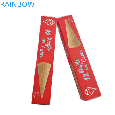 CMYK色のアイス クリームのクッキーの包装のための包装の紙箱のカスタマイズされたロゴ