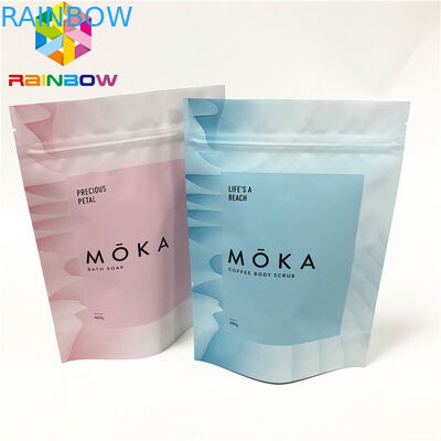 ボディは破損のノッチが付いている再使用可能な包装袋が袋をカスタマイズしたジップ ロック式の袋の上の立場をごしごし洗う