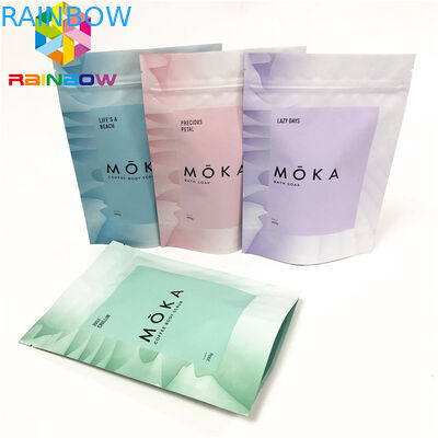 ボディは破損のノッチが付いている再使用可能な包装袋が袋をカスタマイズしたジップ ロック式の袋の上の立場をごしごし洗う