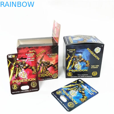 サイのまめカード人の男性の強化の丸薬頭部のカプセルの容器を包む性の補足の性の丸薬