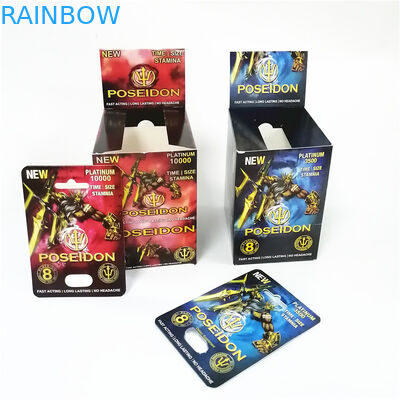 サイのまめカード人の男性の強化の丸薬頭部のカプセルの容器を包む性の補足の性の丸薬