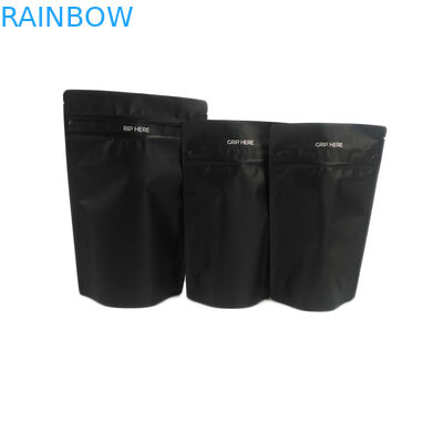 標準的な黒のアルミ ホイルの子供の抵抗力がある食用の食品等級の花粘着性CBD Canabisの包装の臭いの証拠袋