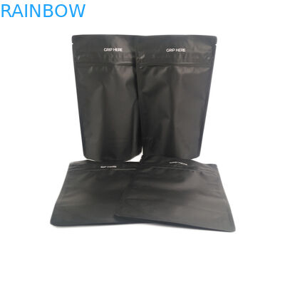 標準的な黒のアルミ ホイルの子供の抵抗力がある食用の食品等級の花粘着性CBD Canabisの包装の臭いの証拠袋