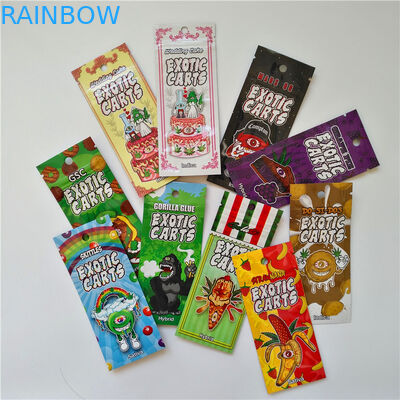 3.5g 1/8ozの臭いの証拠のタンパーの明白なジッパー ロックの子供の麻の花CBD Gummiesの包装のための抵抗力がある出口のマイラー袋