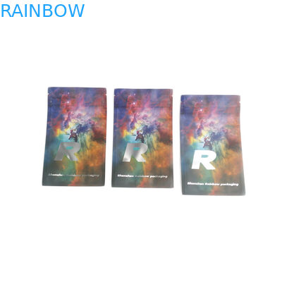 50mg 70mg 125mgの子供の証拠の小さいマイラーの袋によってカスタマイズされる臭いの証拠の無光沢キャンデーのジップ ロック式のプラスチック食糧Gummiesのスライバ袋