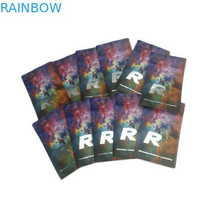 50mg 70mg 125mgの子供の証拠の小さいマイラーの袋によってカスタマイズされる臭いの証拠の無光沢キャンデーのジップ ロック式のプラスチック食糧Gummiesのスライバ袋