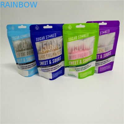 ヒート シールのプラスチック食品等級の子供の臭いの証拠は袋のジッパー ロックの食用の粘着性の包装の上に立つ