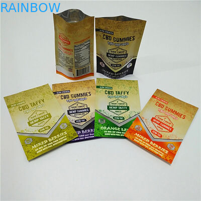 ジップ ロック式の花の葉はGummiesの食用の雑草包装袋の子供の抵抗力がある袋の香の棒の包装を播く