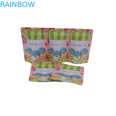 注文の小型光沢のあるホイル1G 1/8oz 1/4oz 1/2oz 1ozのプラスチック ジップ ロック式の袋の砂糖の葉のクッキー キャンデーのGummiesの包装袋