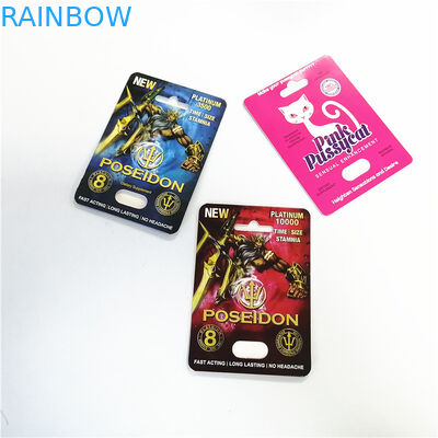 注文の印刷の表示紙カードはまめを搭載するノッチ ライン箱のピンクの猫のカード箱を引き裂く