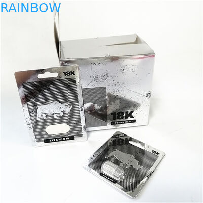 ピンクの猫カード荷箱を包むまめを搭載する紫外線効果の紙カードを表示しなさい