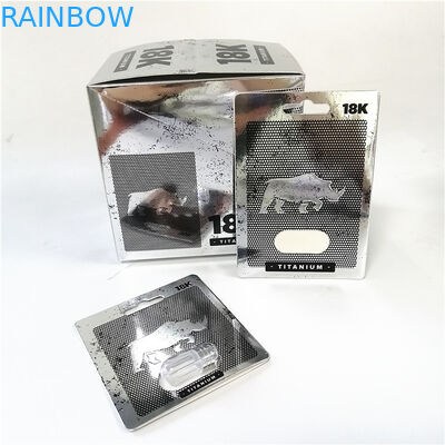 昇進の熱い販売のピンクの猫の紙カードを印刷するカード箱を包む男性のカプセルの強化の丸薬