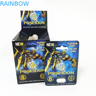 注文の印刷紙カードはまめを搭載するノッチ ライン箱の紫系統Poseidonのカード箱を引き裂く