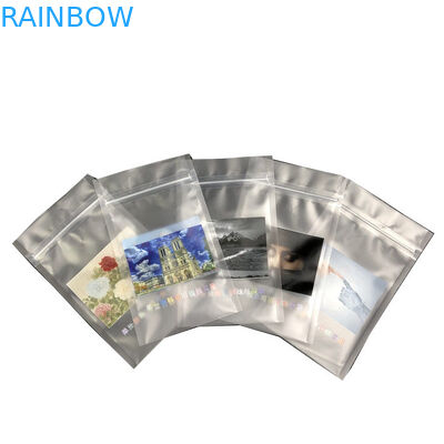 密封される2側面は最下の袋の卸し売り注文の装飾包装袋の再生利用できる明確なポリ袋を折り返す