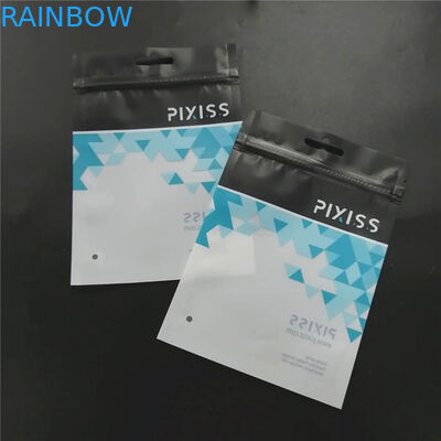 衣類のためのジッパーと黒いポリ袋の注文の印刷された包装用具等を構成するため