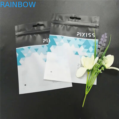 衣類のためのジッパーと黒いポリ袋の注文の印刷された包装用具等を構成するため